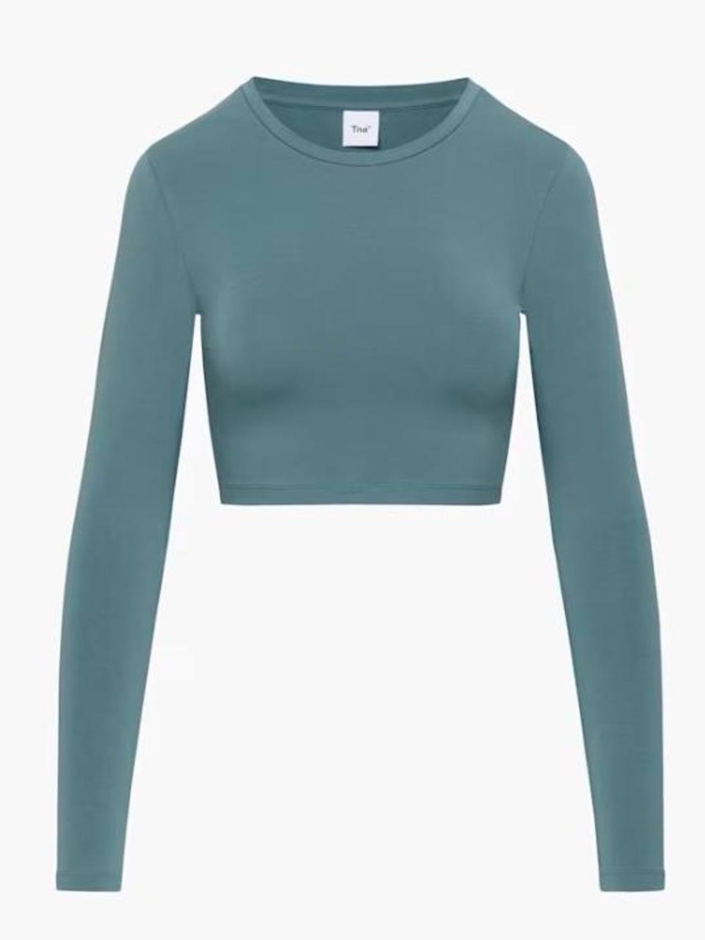 TNA Cropped Long Sleeve Top — Teal Green